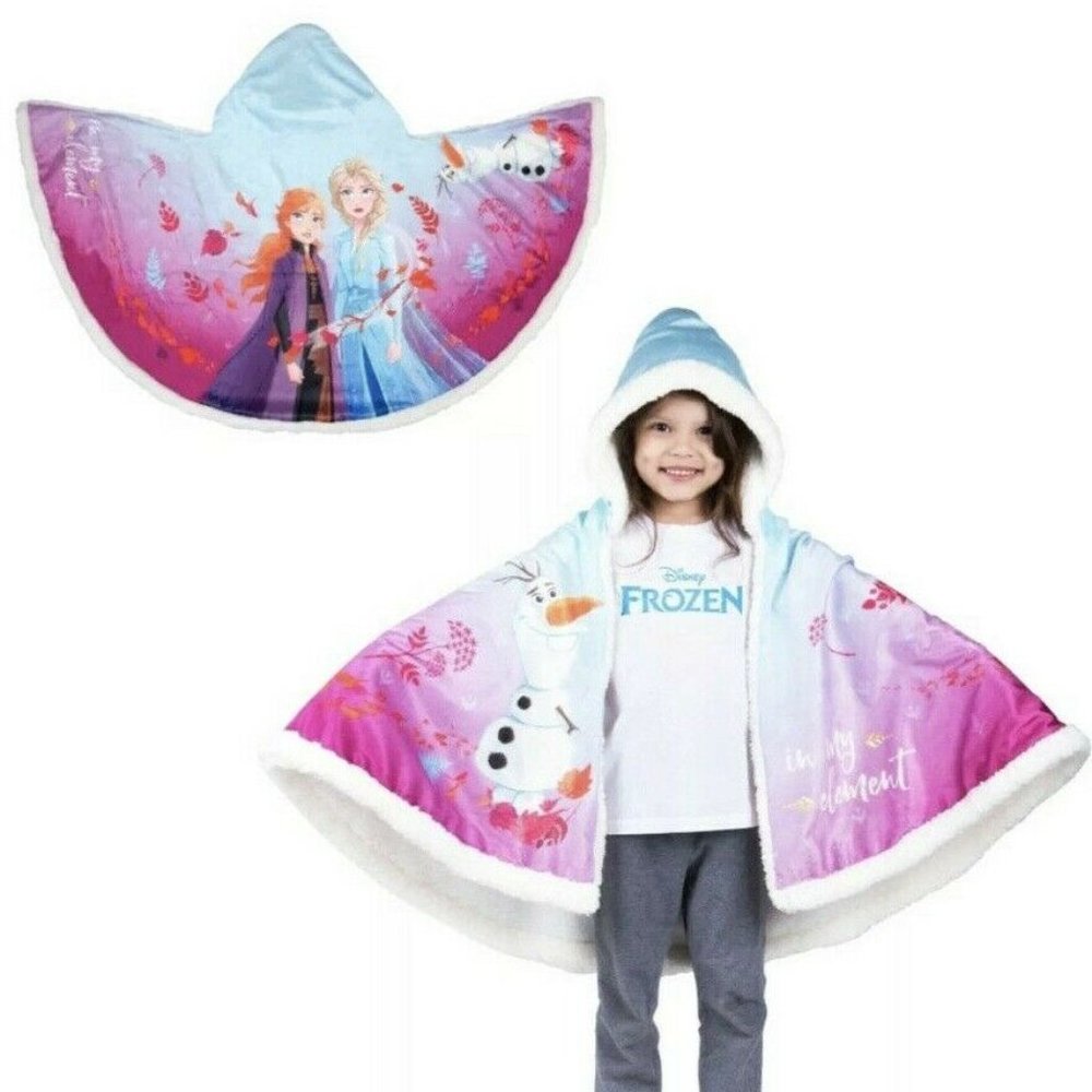 Disney Frozen 2 Kids Snuggle Wrap Hoodie Blanket